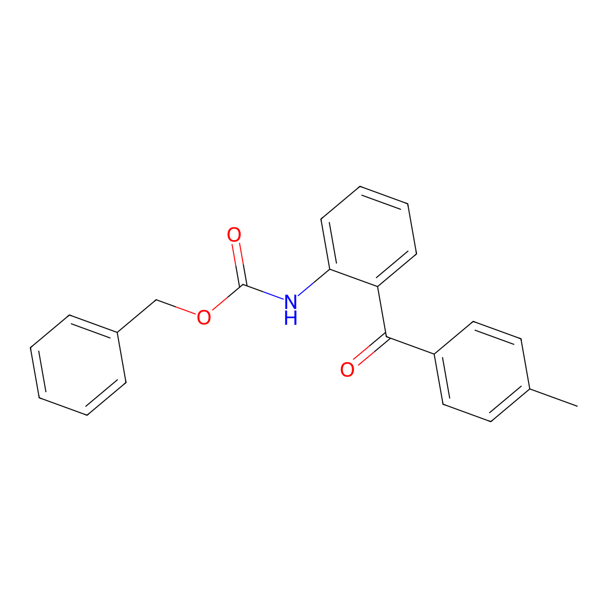 benzyl N-[2-(4-methylbenzoyl)phenyl]carbamate molecular structure, CAS 2680802-35-9