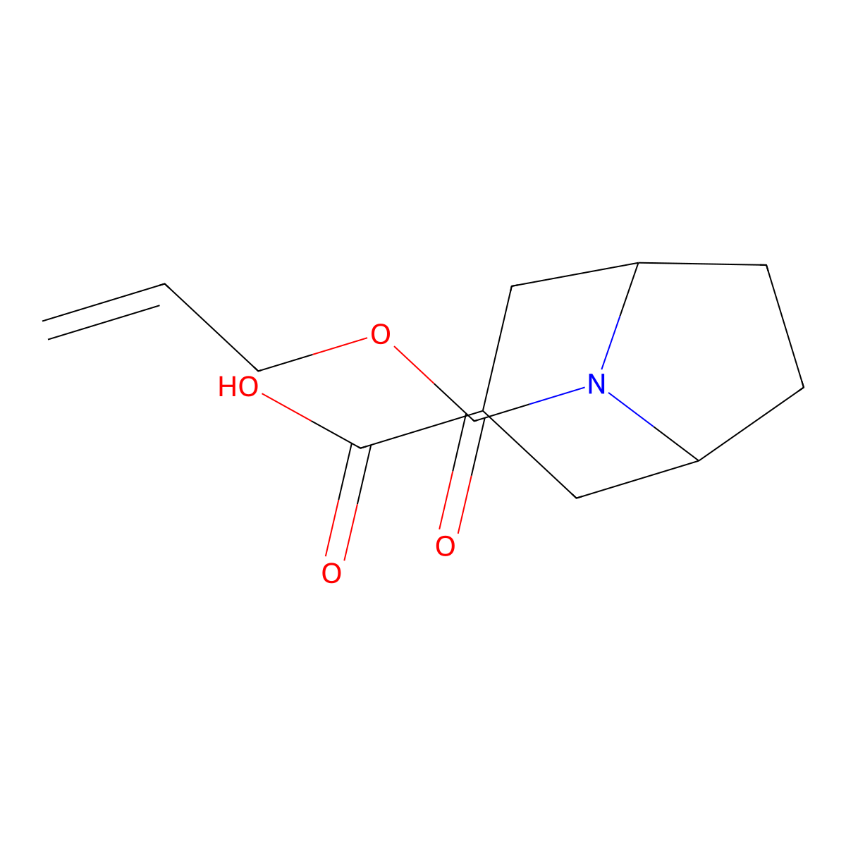 8-[(Prop-2-en-1-yloxy)carbonyl]-8-azabicyclo[3.2.1]octane-3-carboxylic acid molecular structure, CAS 2680802-44-0