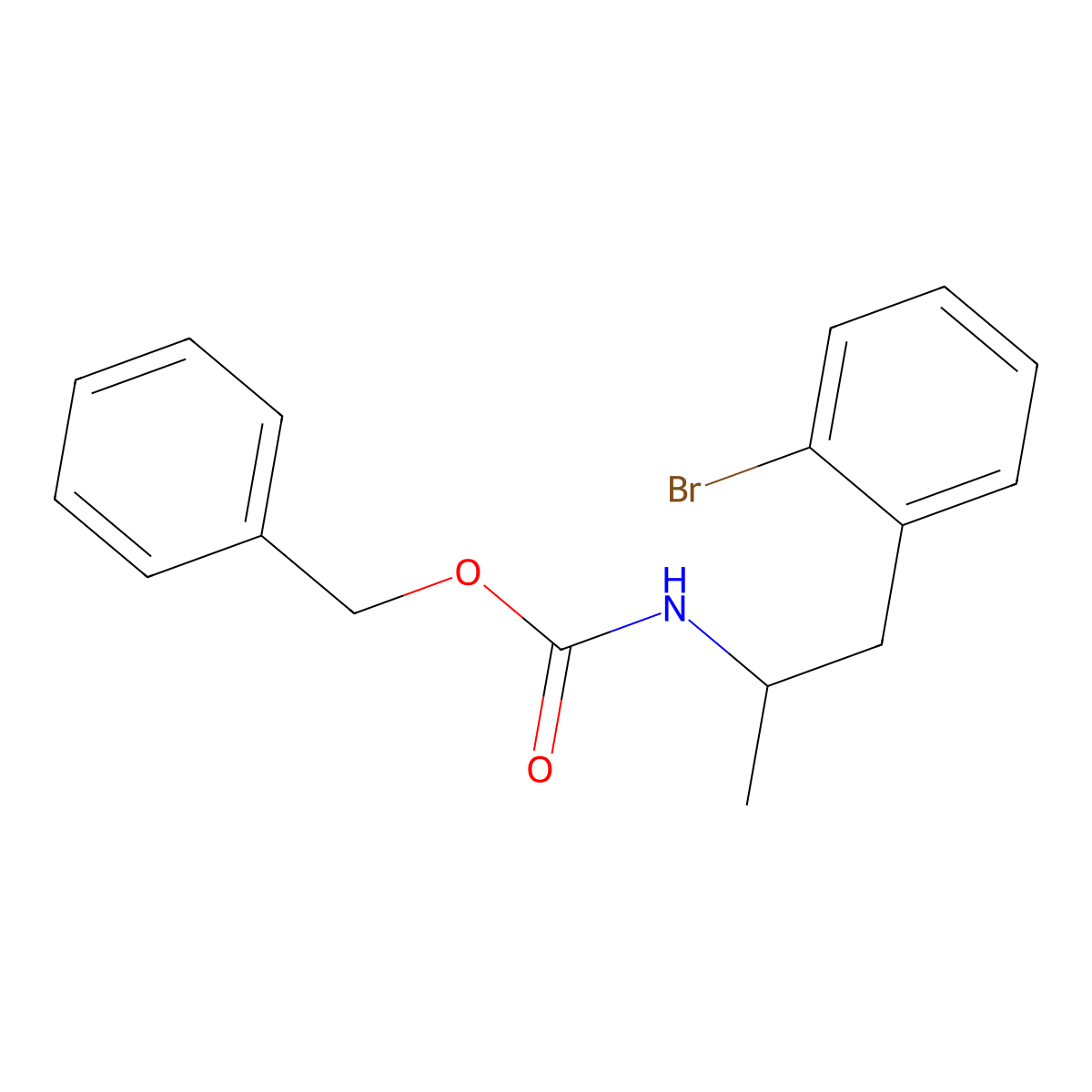 benzyl N-[1-(2-bromophenyl)propan-2-yl]carbamate molecular structure, CAS 2680803-28-3