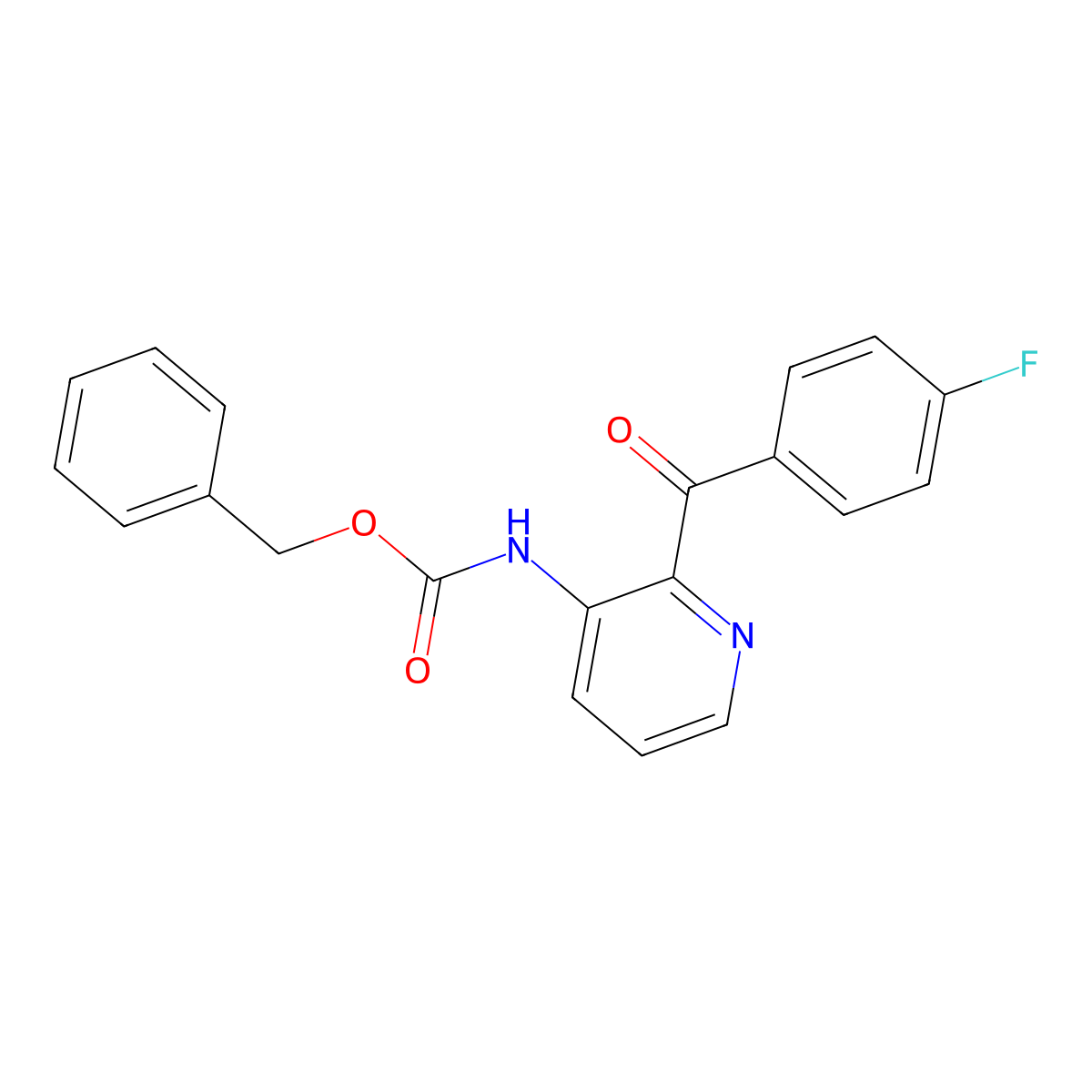 benzyl N-[2-(4-fluorobenzoyl)pyridin-3-yl]carbamate molecular structure, CAS 2680803-80-7