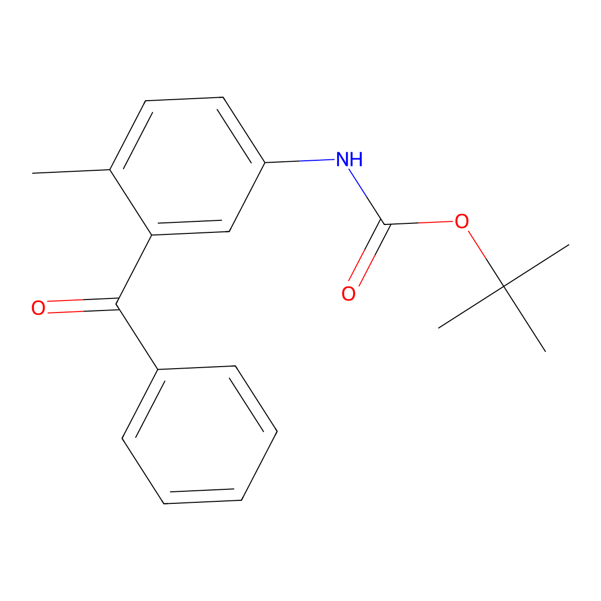 tert-butyl N-(3-benzoyl-4-methylphenyl)carbamate molecular structure, CAS 2680804-04-8