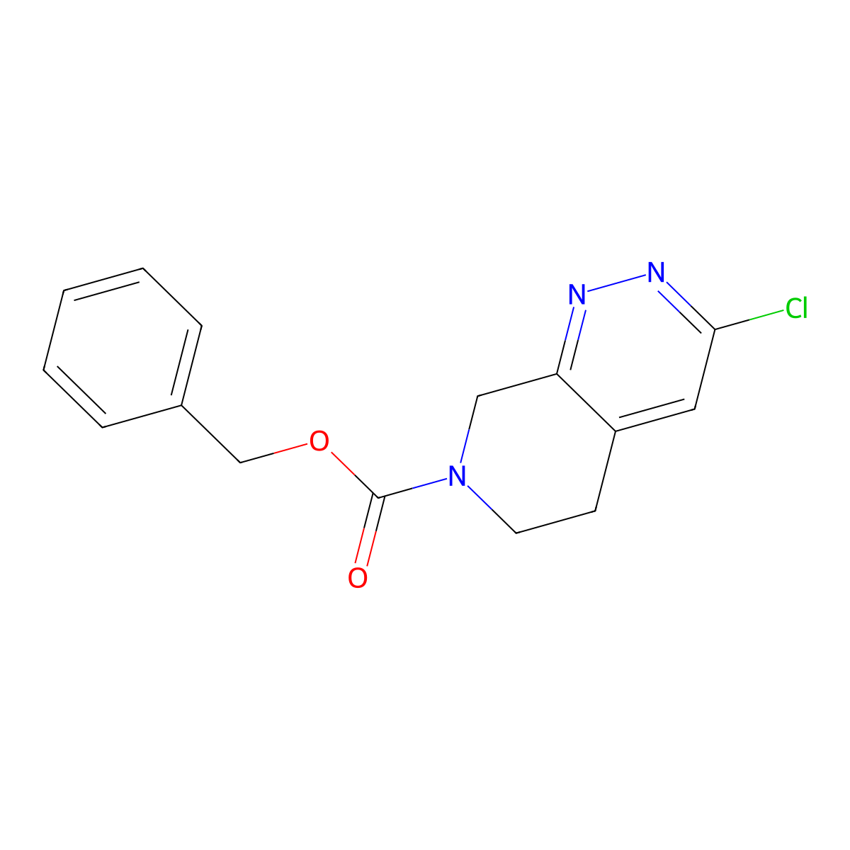 benzyl 3-chloro-5H,6H,7H,8H-pyrido[3,4-c]pyridazine-7-carboxylate molecular structure, CAS 2680804-16-2