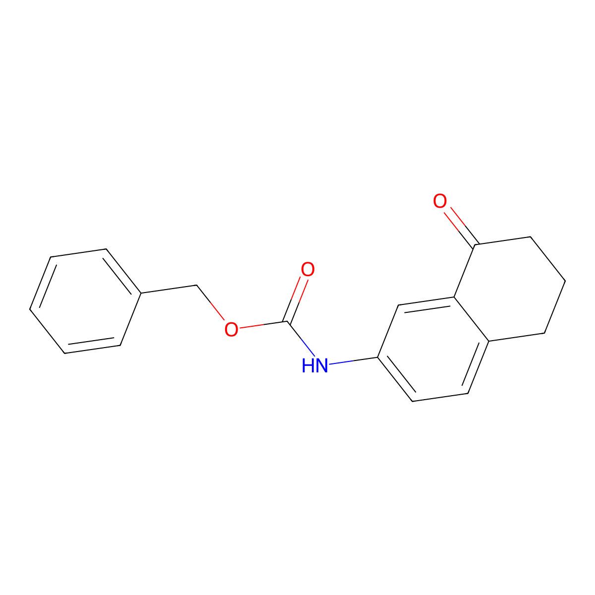 benzyl N-(8-oxo-5,6,7,8-tetrahydronaphthalen-2-yl)carbamate molecular structure, CAS 2680805-52-9