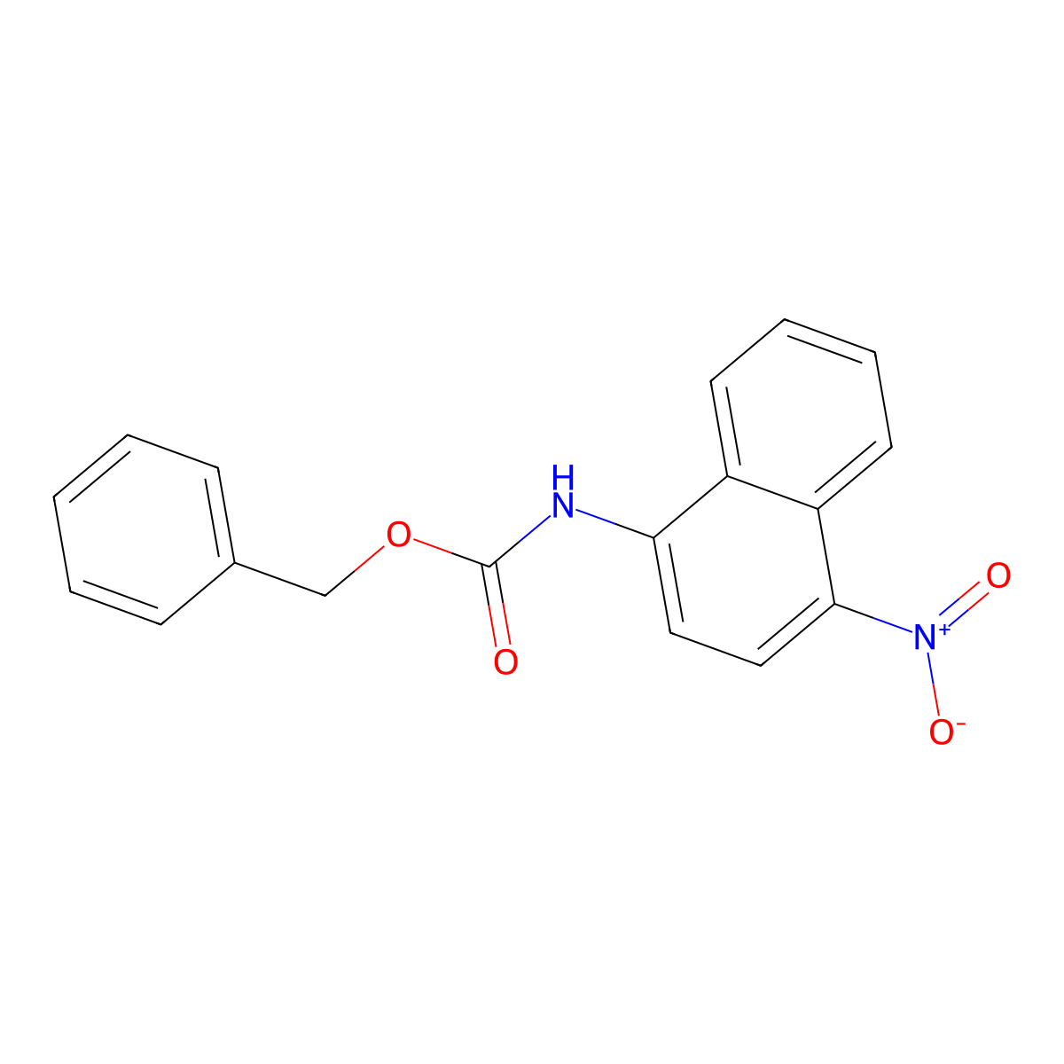 benzyl N-(4-nitronaphthalen-1-yl)carbamate molecular structure, CAS 2680805-71-2