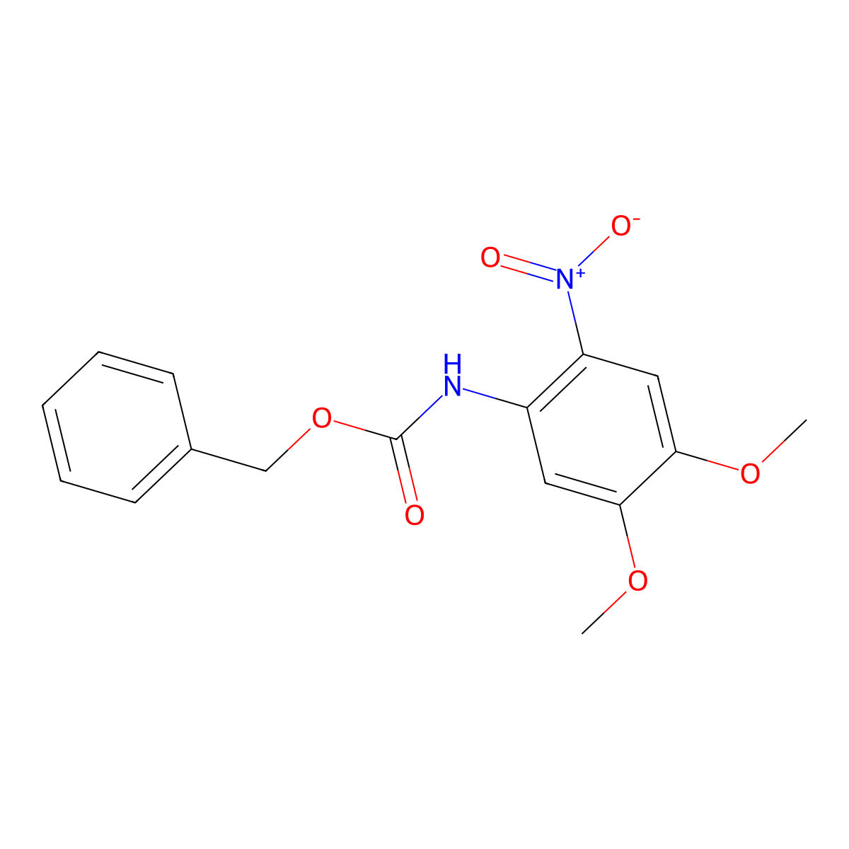 benzyl N-(4,5-dimethoxy-2-nitrophenyl)carbamate molecular structure, CAS 2680805-73-4