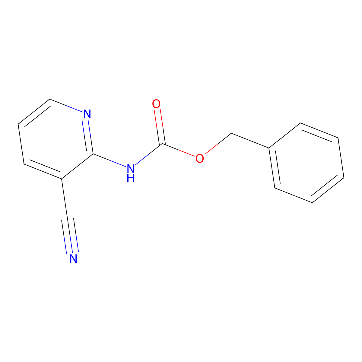 benzyl N-(3-cyanopyridin-2-yl)carbamate molecular structure, CAS 2680806-19-1