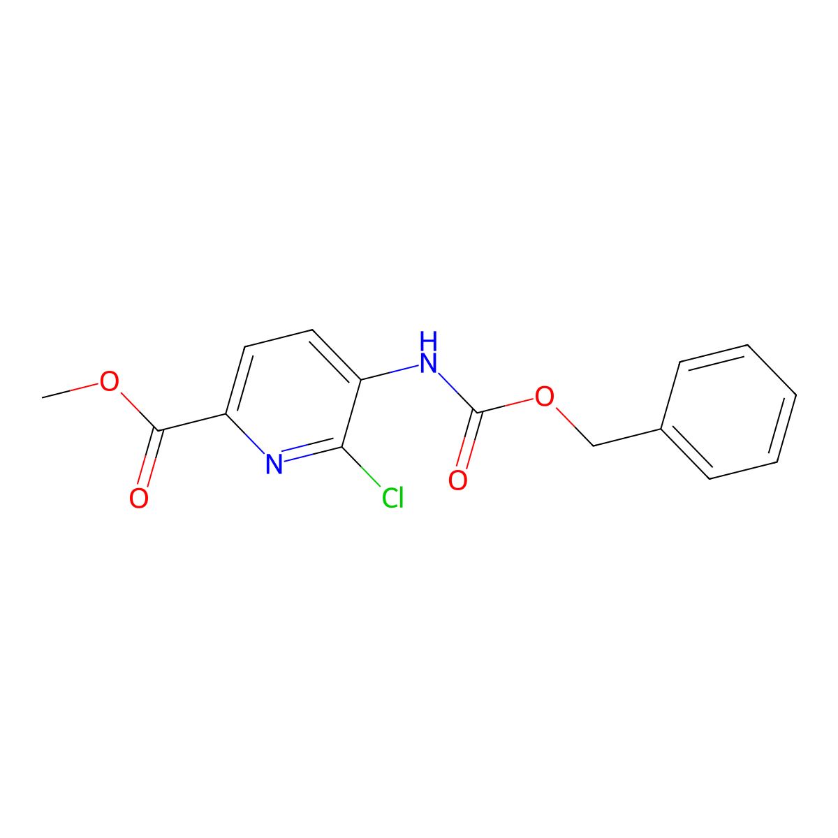 Methyl 5-{[(benzyloxy)carbonyl]amino}-6-chloropyridine-2-carboxylate molecular structure, CAS 2680806-28-2