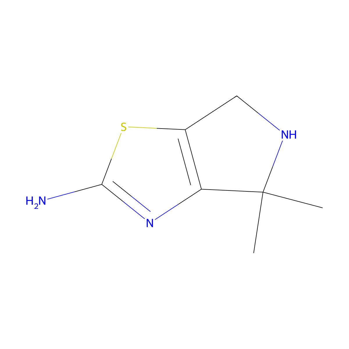 4,4-dimethyl-4H,5H,6H-pyrrolo[3,4-d][1,3]thiazol-2-amine molecular structure, CAS 2680807-38-7