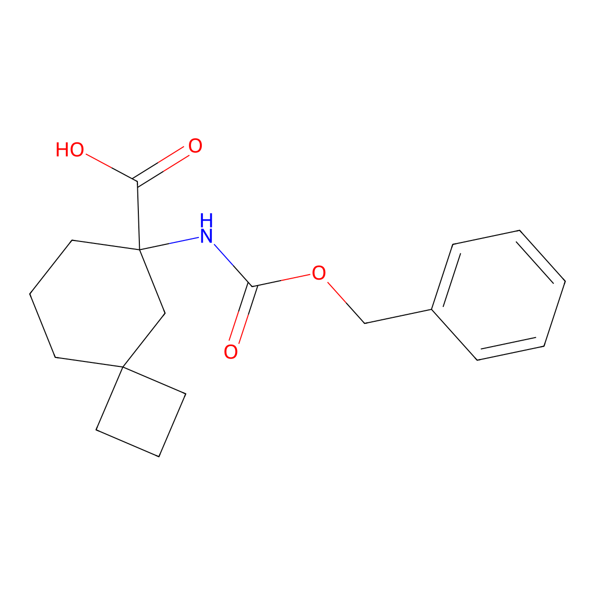 6-{[(Benzyloxy)carbonyl]amino}spiro[3.5]nonane-6-carboxylic acid molecular structure, CAS 2680807-46-7