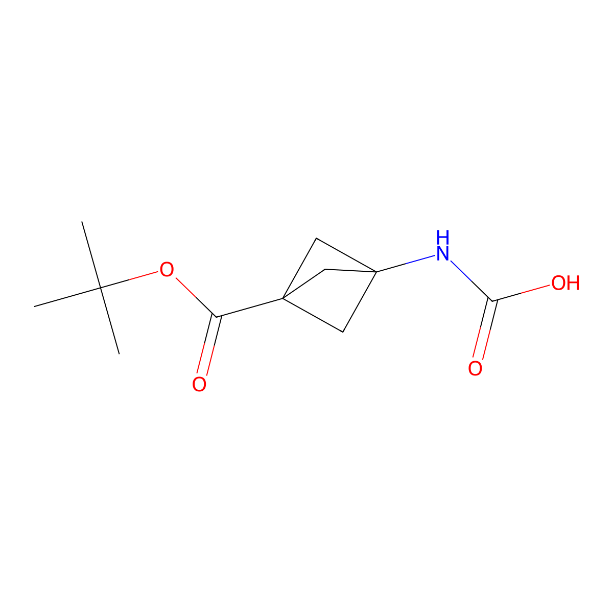 {3-[(Tert-butoxy)carbonyl]bicyclo[1.1.1]pentan-1-yl}carbamic acid molecular structure, CAS 2680807-54-7