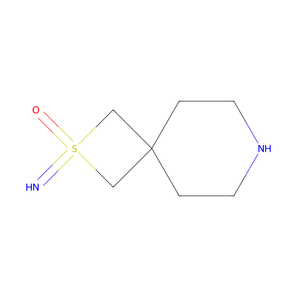 2-Imino-2lambda6-thia-7-azaspiro[3.5]nonan-2-one molecular structure, CAS 2680807-90-1
