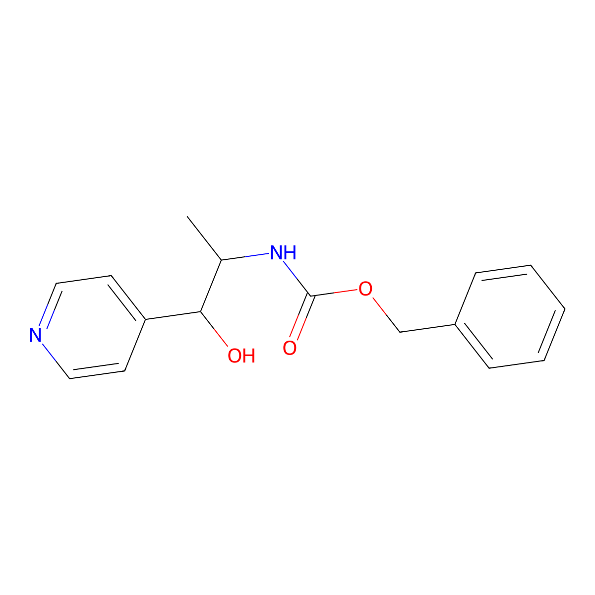 benzyl N-[1-hydroxy-1-(pyridin-4-yl)propan-2-yl]carbamate molecular structure, CAS 2680807-91-2