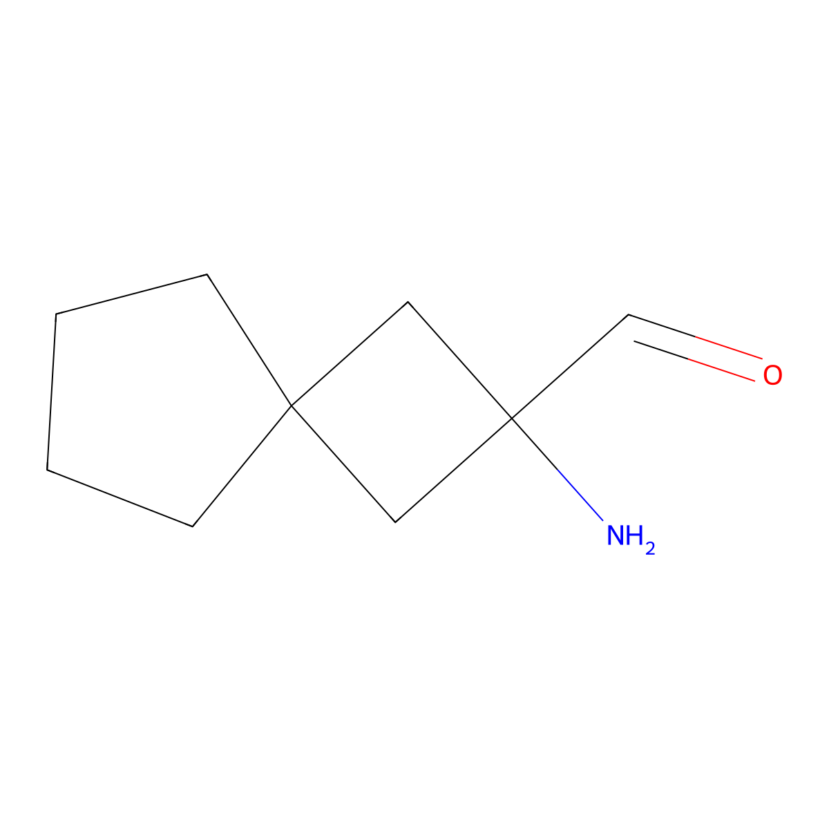 2-Aminospiro[3.4]octane-2-carbaldehyde molecular structure, CAS 2680807-98-9