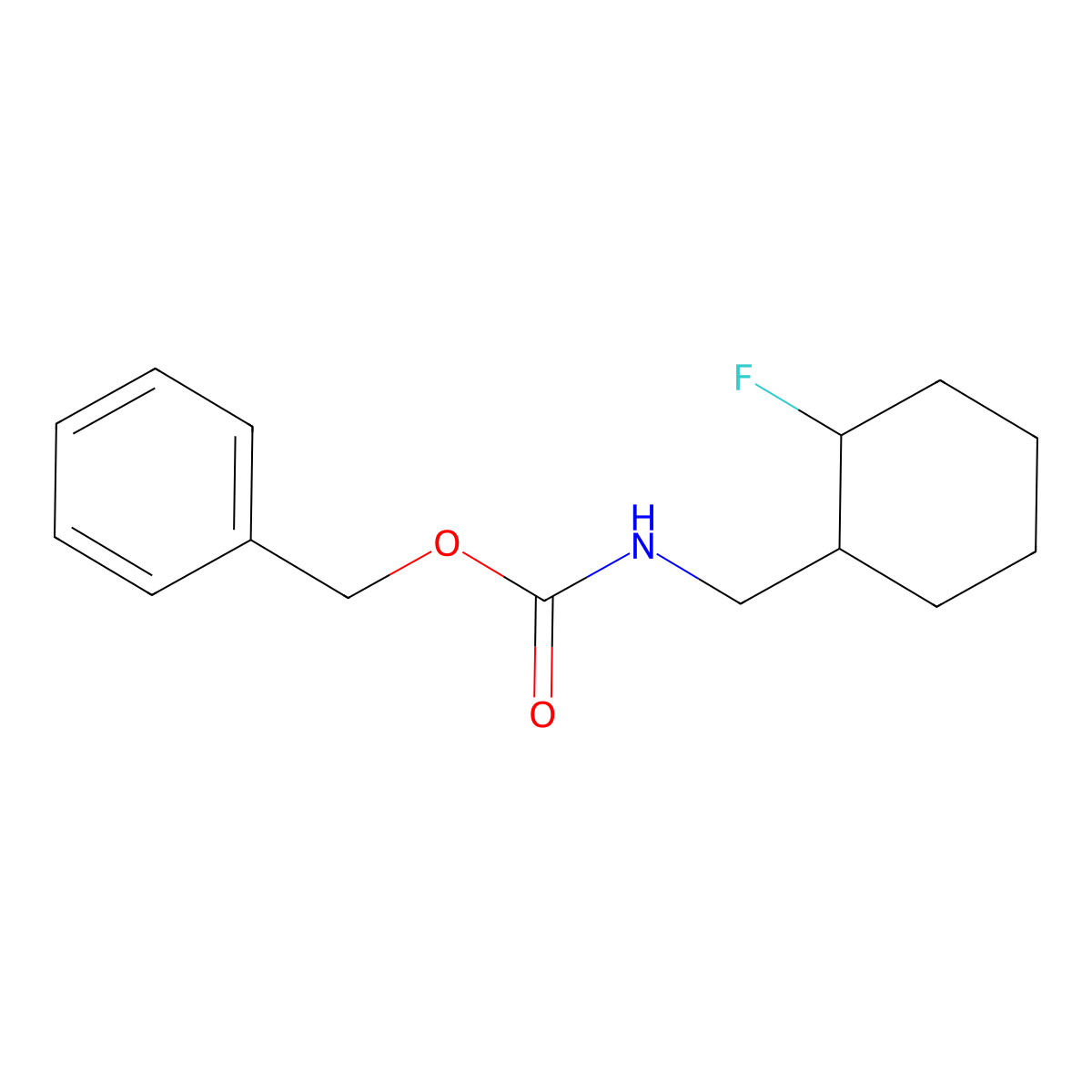 benzyl N-[(2-fluorocyclohexyl)methyl]carbamate molecular structure, CAS 2680808-76-6