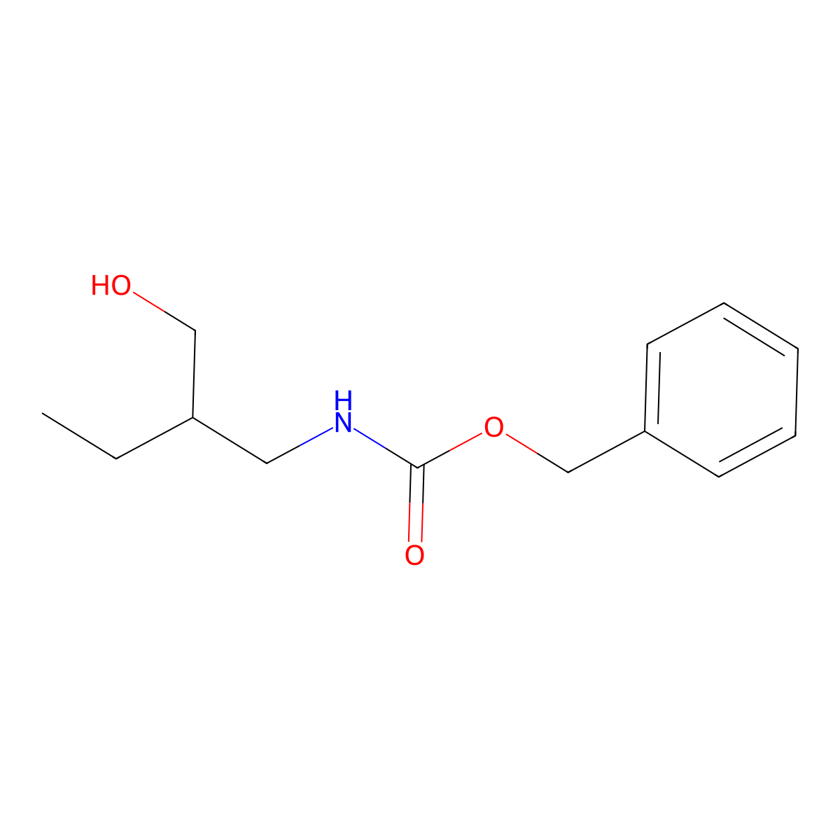 benzyl N-(2-ethyl-3-hydroxypropyl)carbamate molecular structure, CAS 2680809-00-9