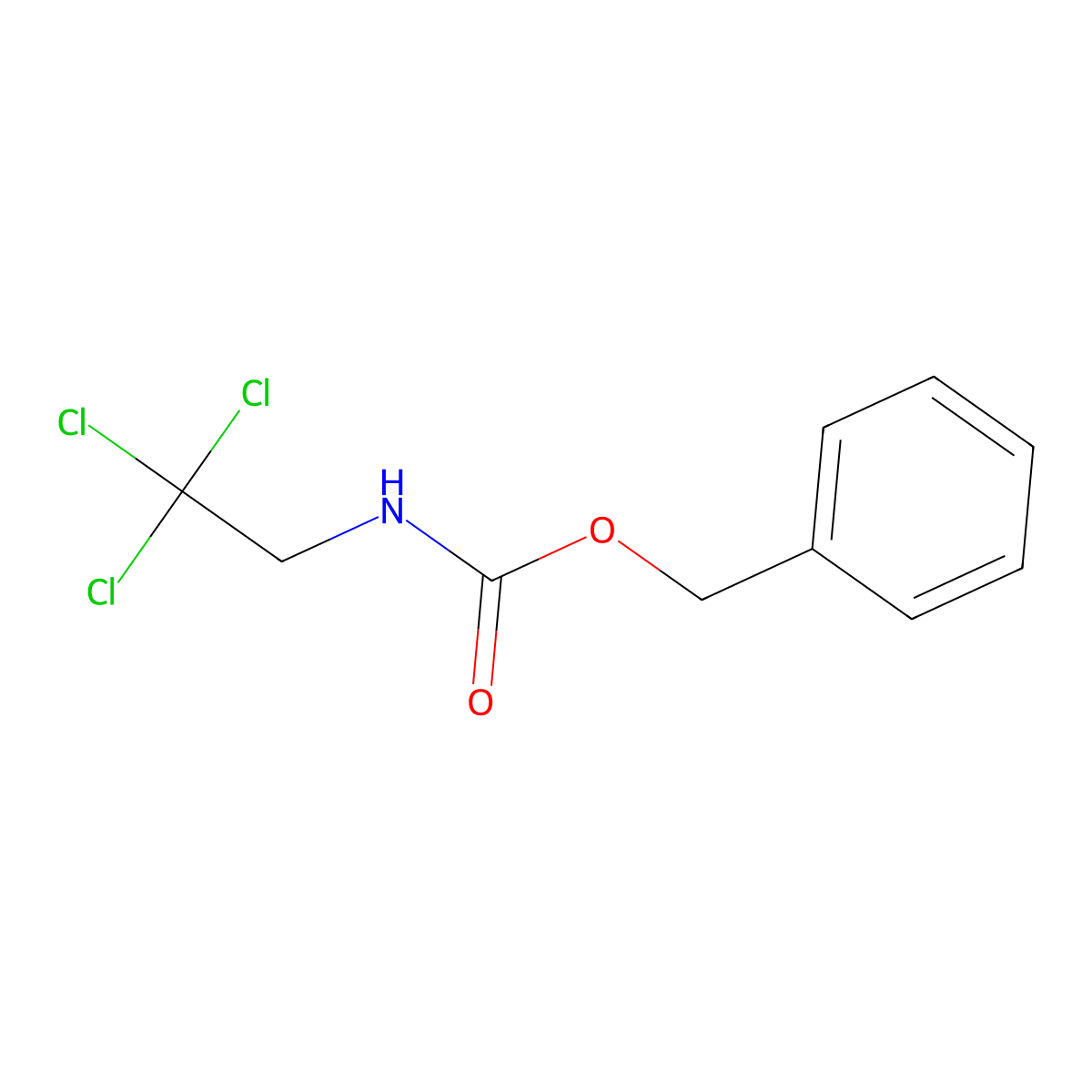benzyl N-(2,2,2-trichloroethyl)carbamate molecular structure, CAS 2680809-14-5
