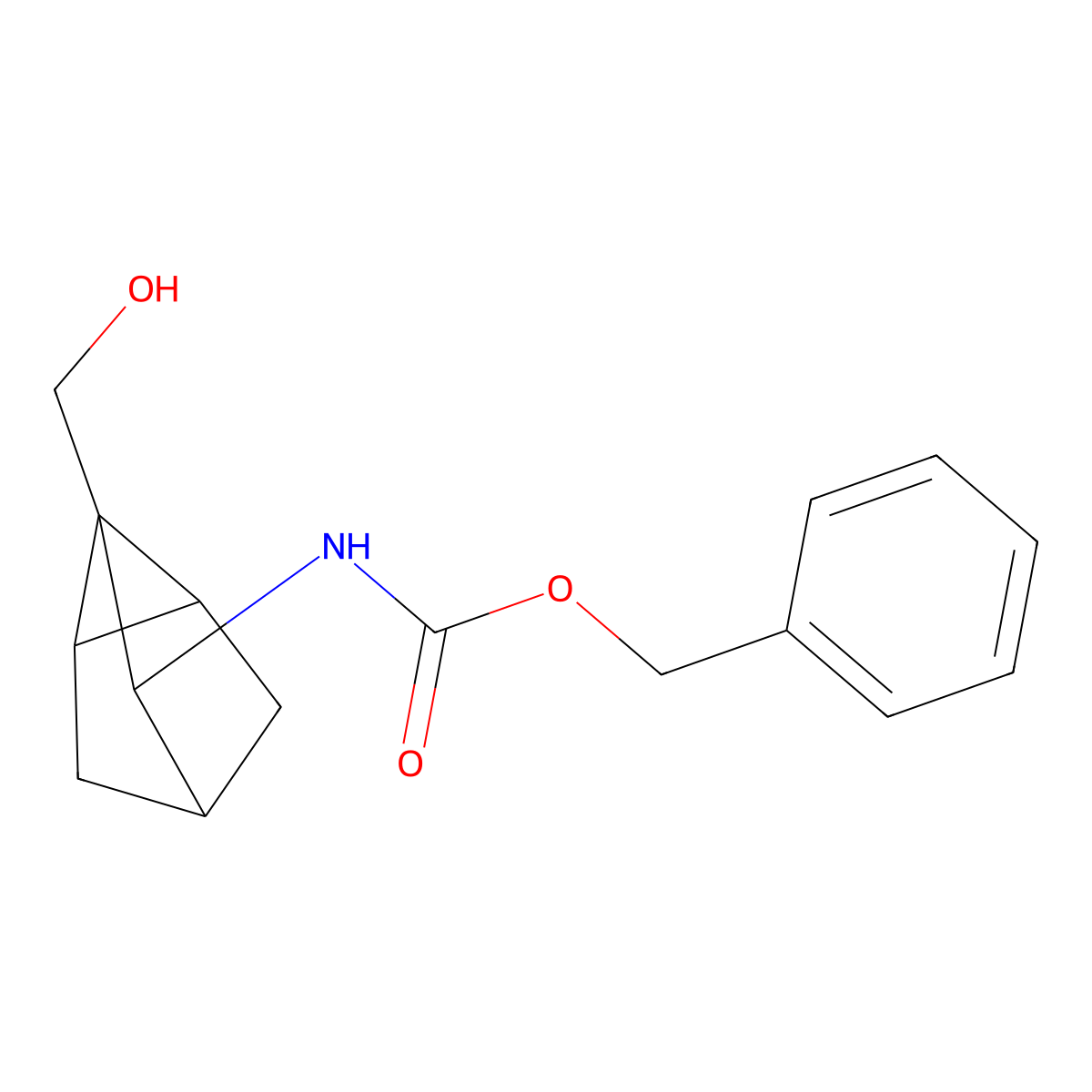 benzyl N-[2-(hydroxymethyl)tricyclo[2.2.1.0,2,6]heptan-3-yl]carbamate molecular structure, CAS 2680809-66-7