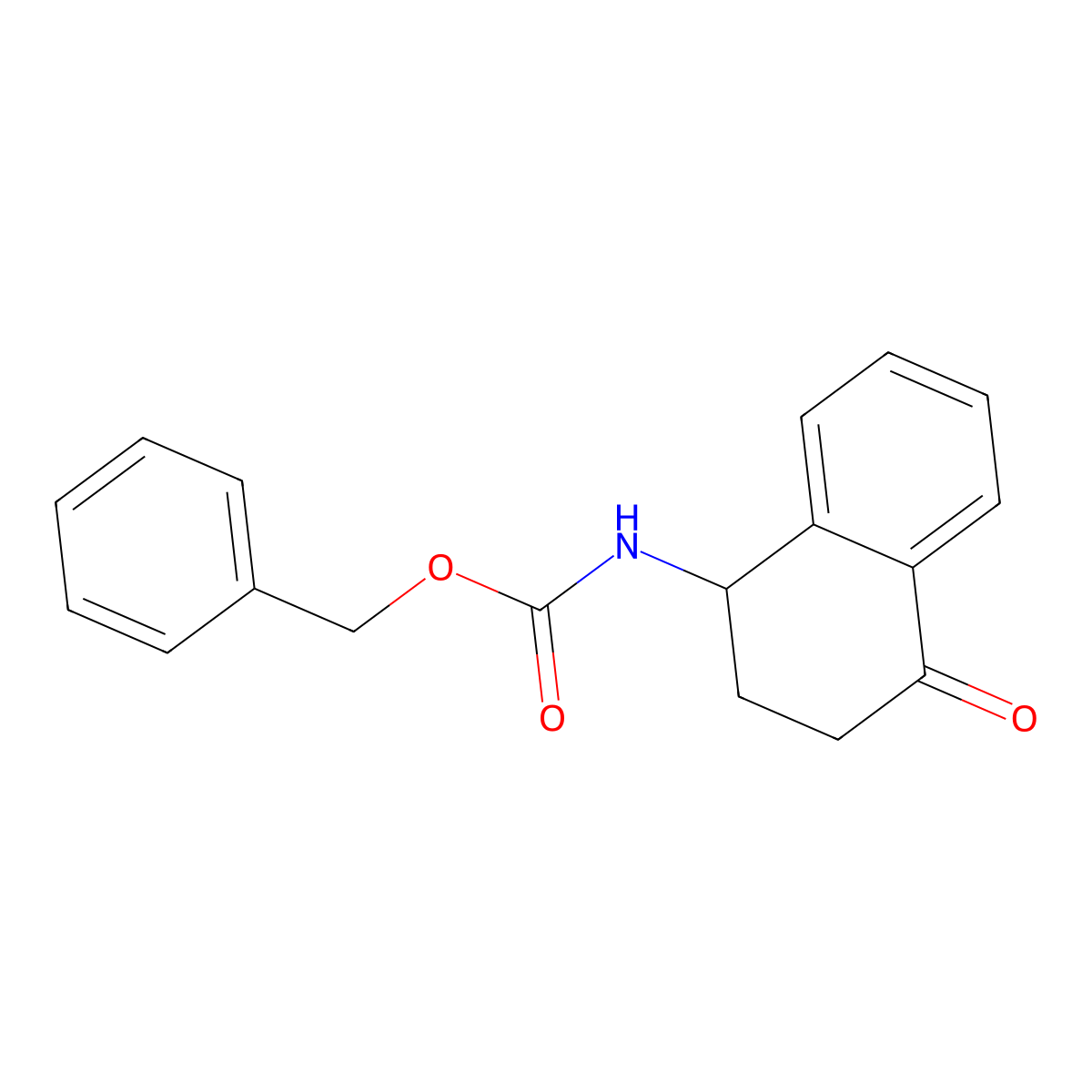 benzyl N-(4-oxo-1,2,3,4-tetrahydronaphthalen-1-yl)carbamate molecular structure, CAS 2680809-77-0