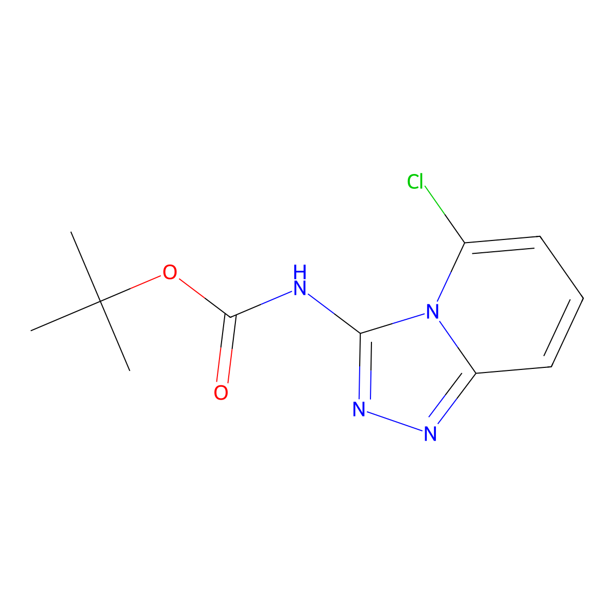 tert-butyl N-{5-chloro-[1,2,4]triazolo[4,3-a]pyridin-3-yl}carbamate molecular structure, CAS 2680811-52-1
