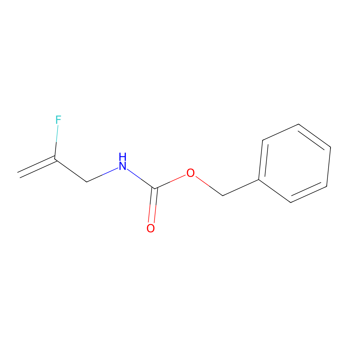 benzyl N-(2-fluoroprop-2-en-1-yl)carbamate molecular structure, CAS 2680812-35-3