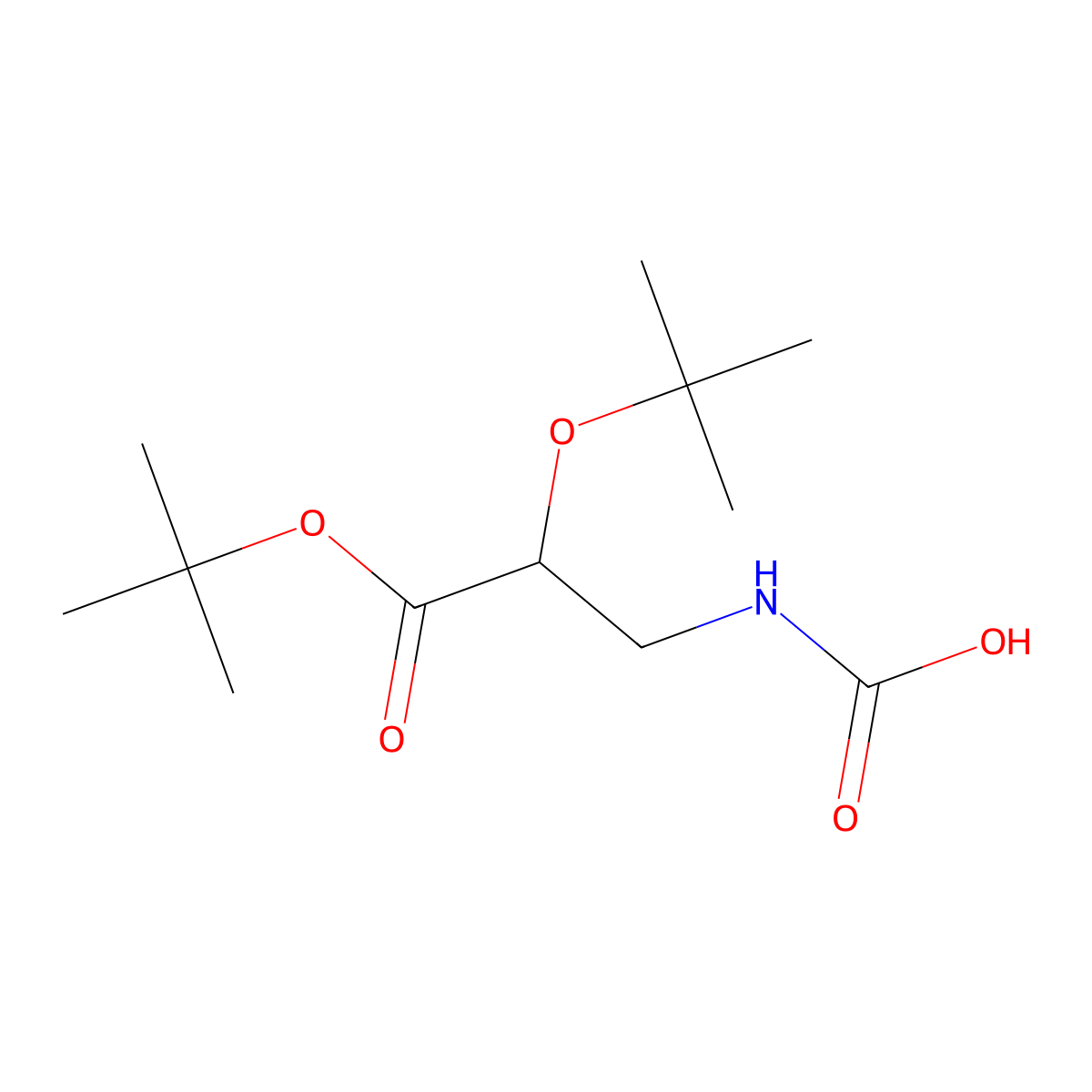 [2,3-Bis(tert-butoxy)-3-oxopropyl]carbamic acid molecular structure, CAS 2680812-45-5