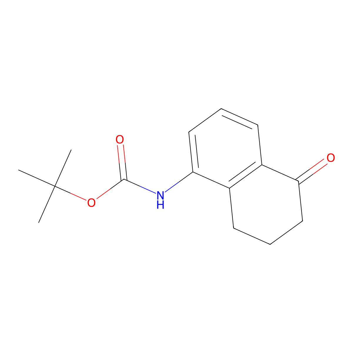 tert-butyl N-(5-oxo-5,6,7,8-tetrahydronaphthalen-1-yl)carbamate molecular structure, CAS 2680814-36-0