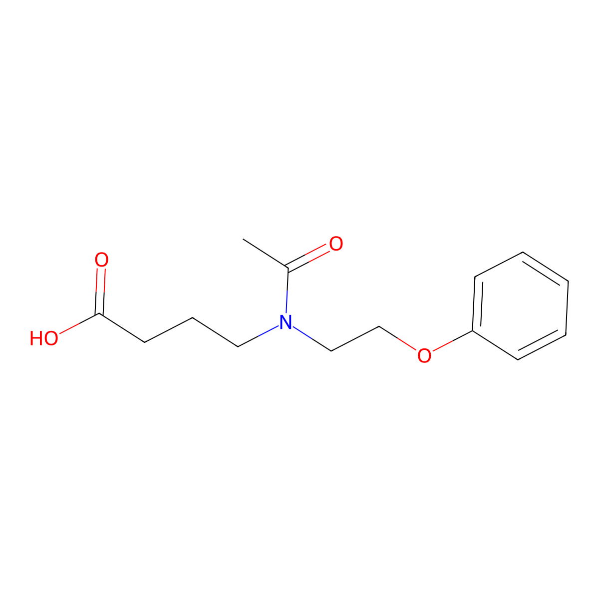 4-[N-(2-phenoxyethyl)acetamido]butanoic acid molecular structure, CAS 2680814-51-9