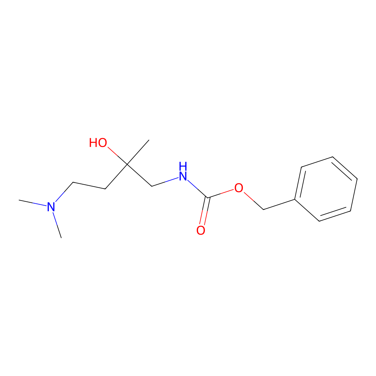 benzyl N-[4-(dimethylamino)-2-hydroxy-2-methylbutyl]carbamate molecular structure, CAS 2680815-04-5