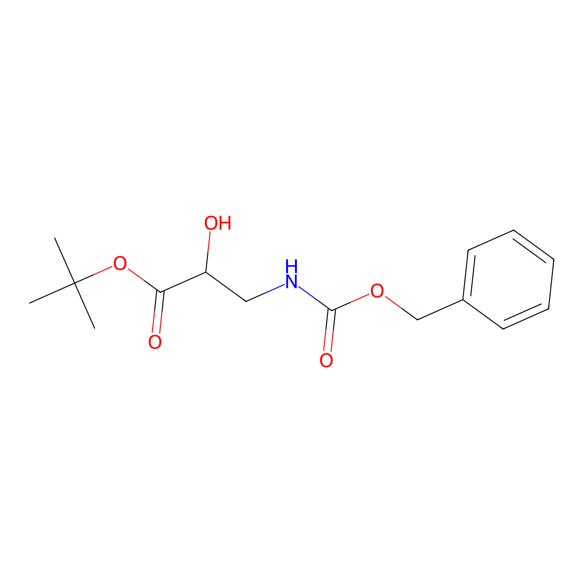 Tert-butyl 3-{[(benzyloxy)carbonyl]amino}-2-hydroxypropanoate molecular structure, CAS 2680815-41-0