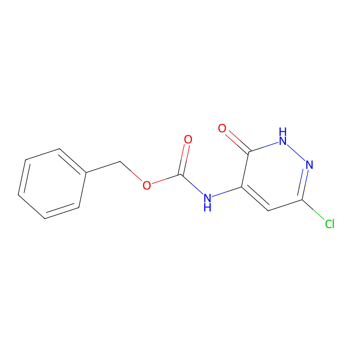 benzyl N-(6-chloro-3-oxo-2,3-dihydropyridazin-4-yl)carbamate molecular structure, CAS 2680815-90-9