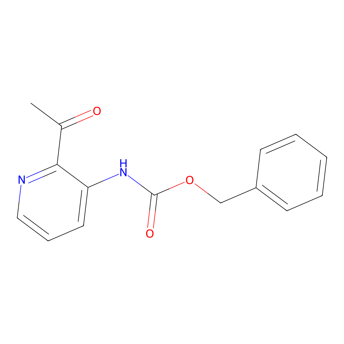 benzyl N-(2-acetylpyridin-3-yl)carbamate molecular structure, CAS 2680816-44-6