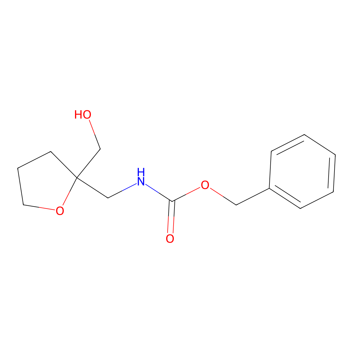 benzyl N-{[2-(hydroxymethyl)oxolan-2-yl]methyl}carbamate molecular structure, CAS 2680816-60-6