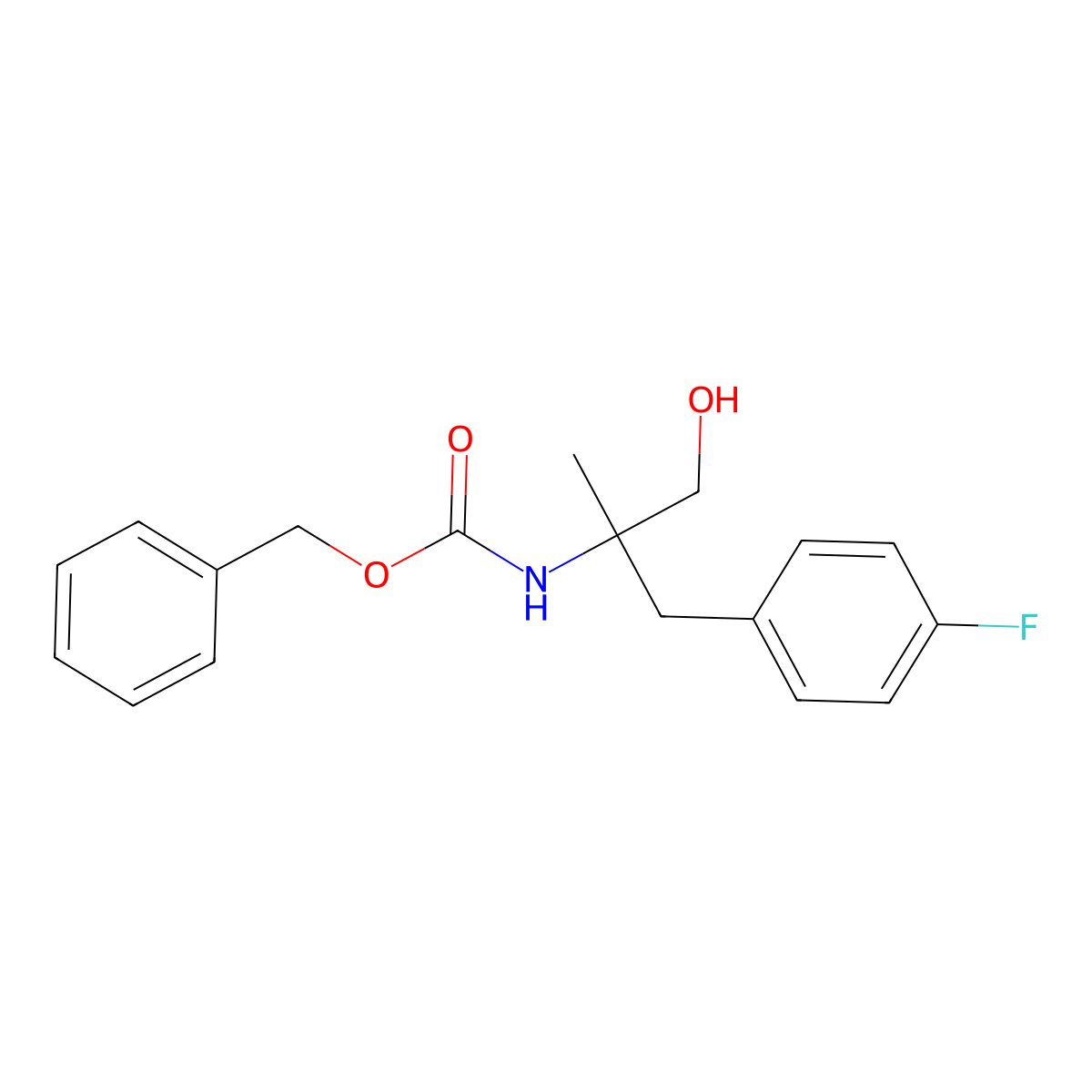 benzyl N-{2-[(4-fluorophenyl)methyl]-1-hydroxypropan-2-yl}carbamate molecular structure, CAS 2680817-08-5