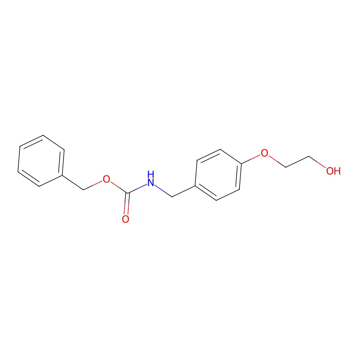 benzyl N-{[4-(2-hydroxyethoxy)phenyl]methyl}carbamate molecular structure, CAS 2680817-48-3