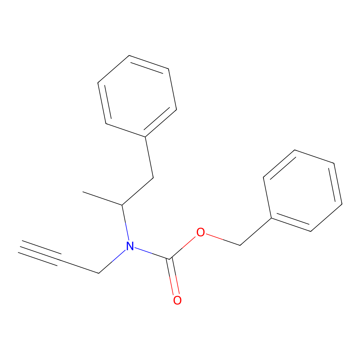 benzyl N-(1-phenylpropan-2-yl)-N-(prop-2-yn-1-yl)carbamate molecular structure, CAS 2680817-57-4