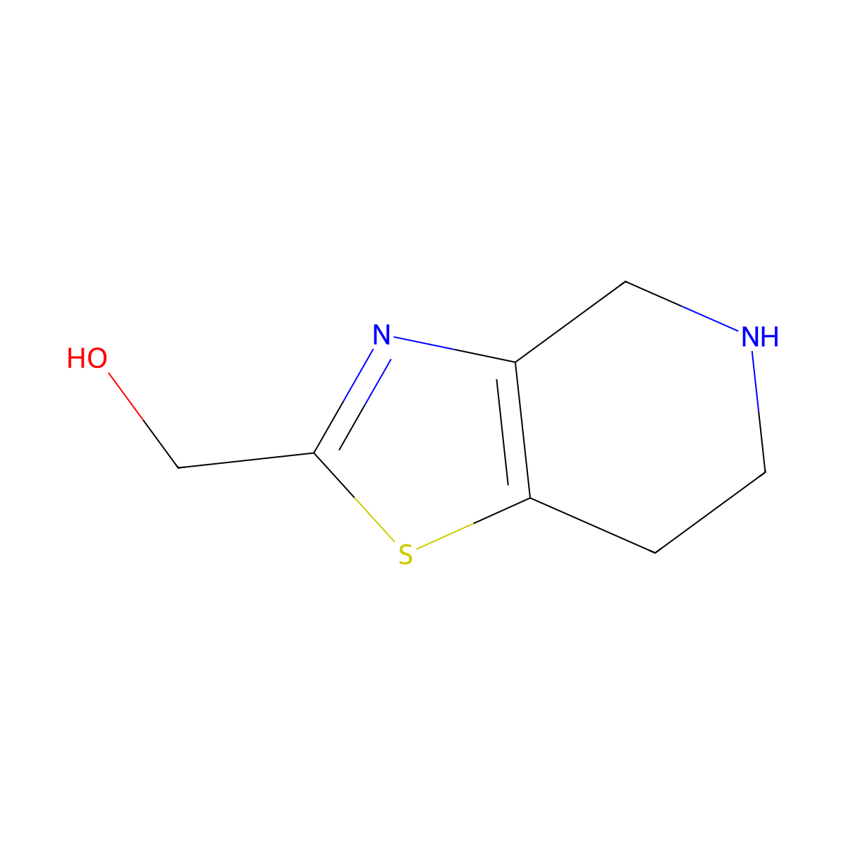 {4H,5H,6H,7H-[1,3]thiazolo[4,5-c]pyridin-2-yl}methanol molecular structure, CAS 2680817-61-0