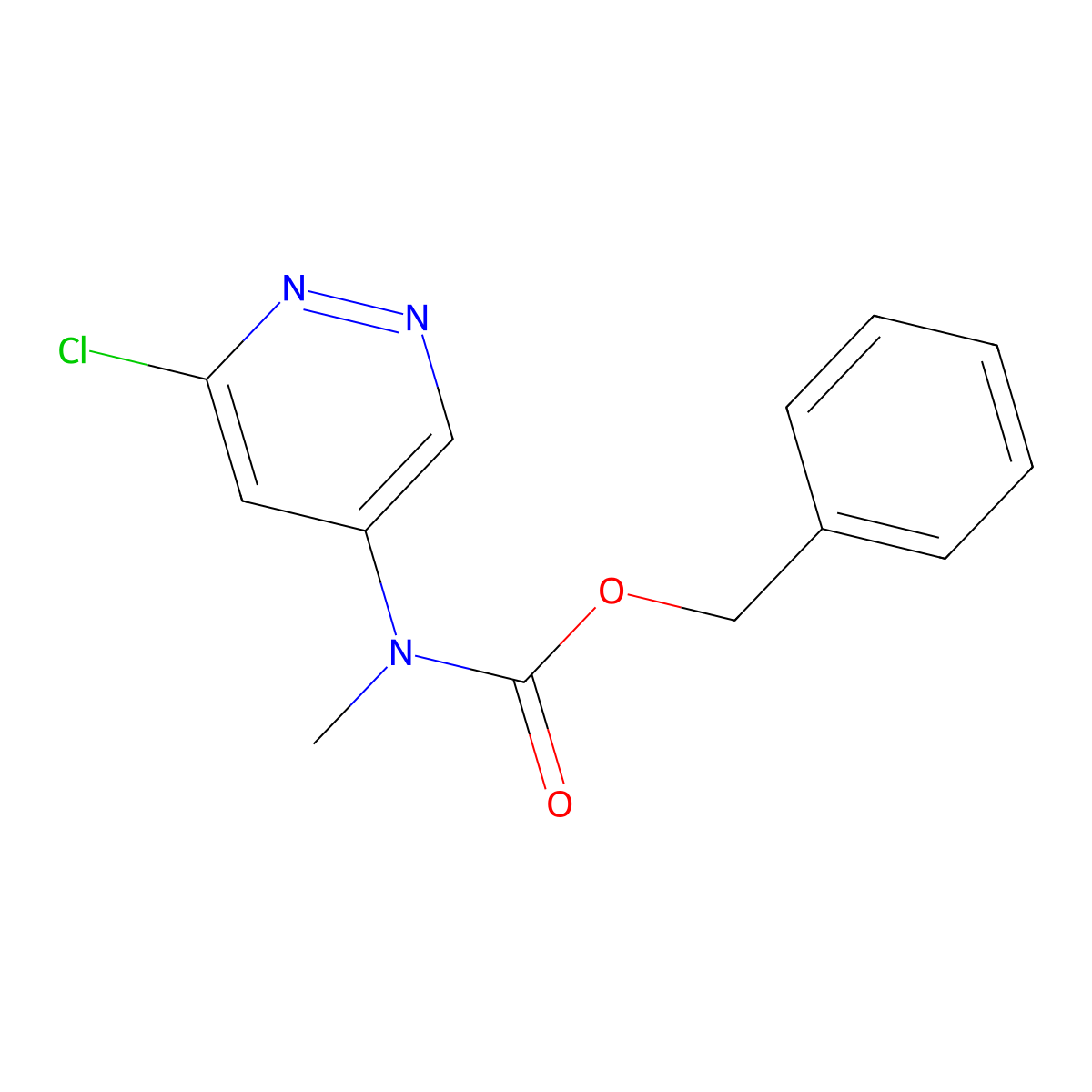 benzyl N-(6-chloropyridazin-4-yl)-N-methylcarbamate molecular structure, CAS 2680817-64-3