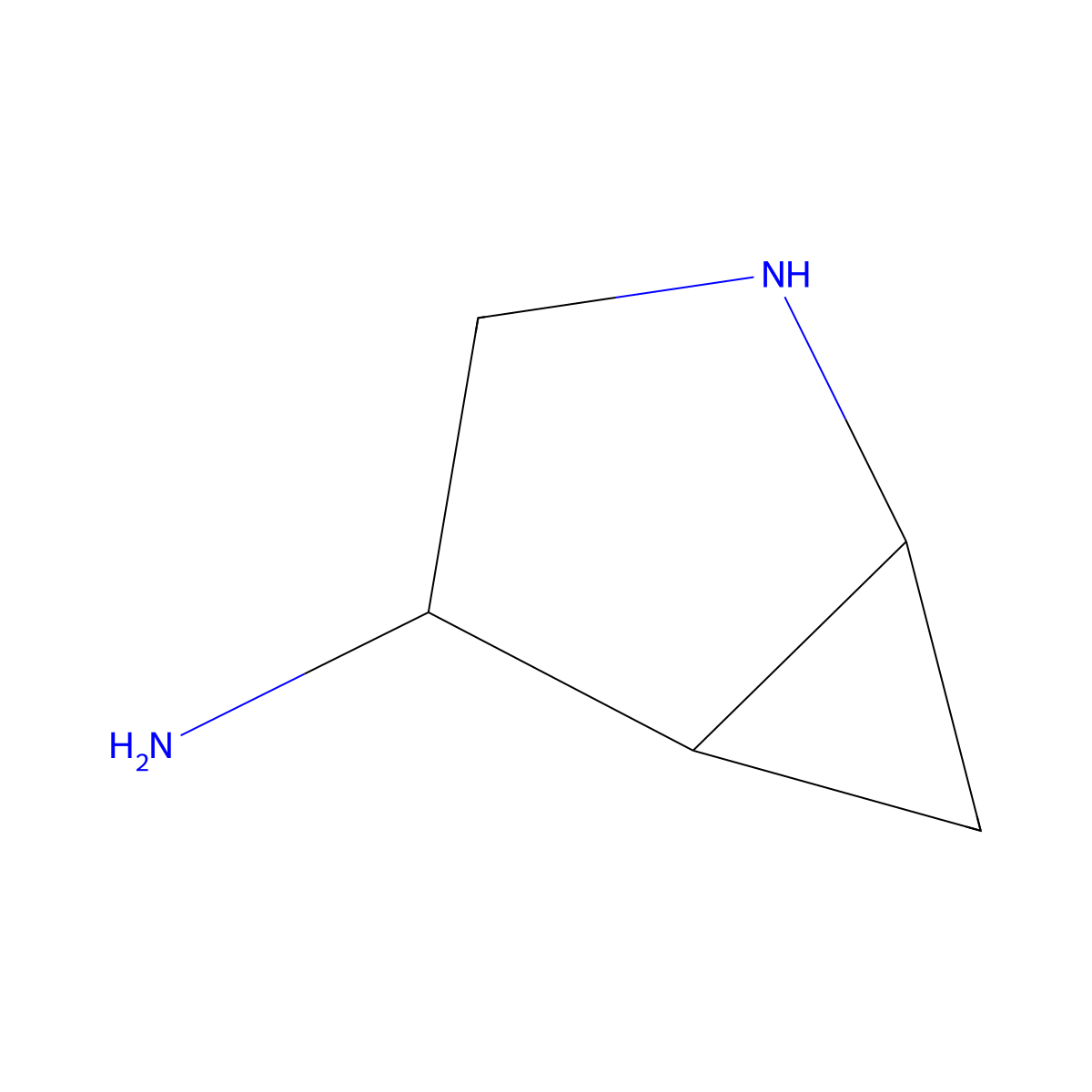 2-Azabicyclo[3.1.0]hexan-4-amine molecular structure, CAS 2680818-50-0