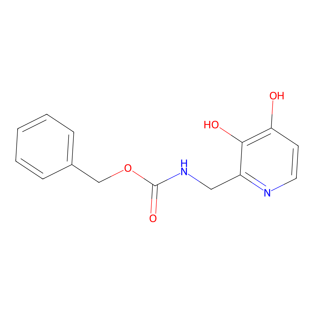 benzyl N-[(3,4-dihydroxypyridin-2-yl)methyl]carbamate molecular structure, CAS 2680818-58-8