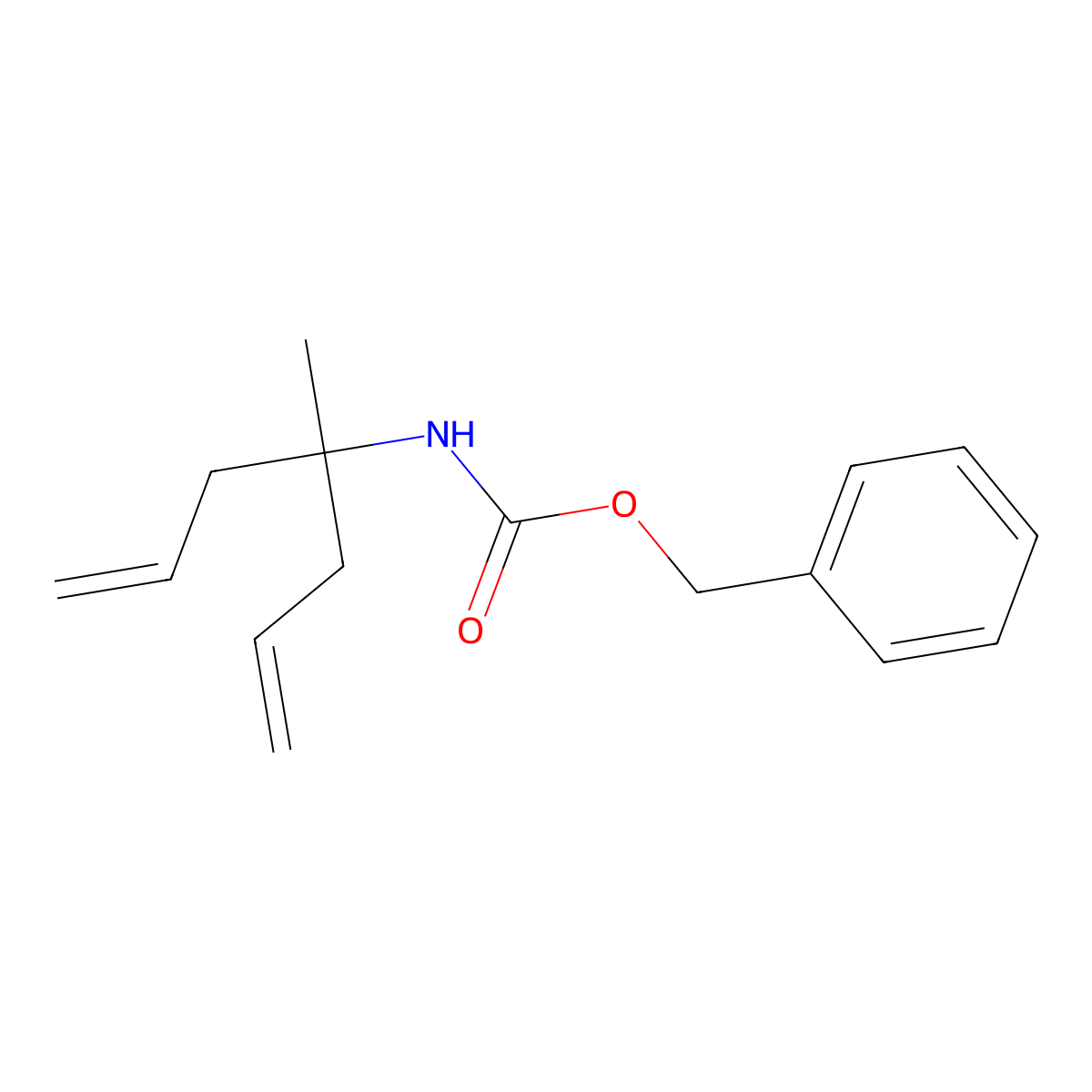 benzyl N-(4-methylhepta-1,6-dien-4-yl)carbamate molecular structure, CAS 2680819-56-9