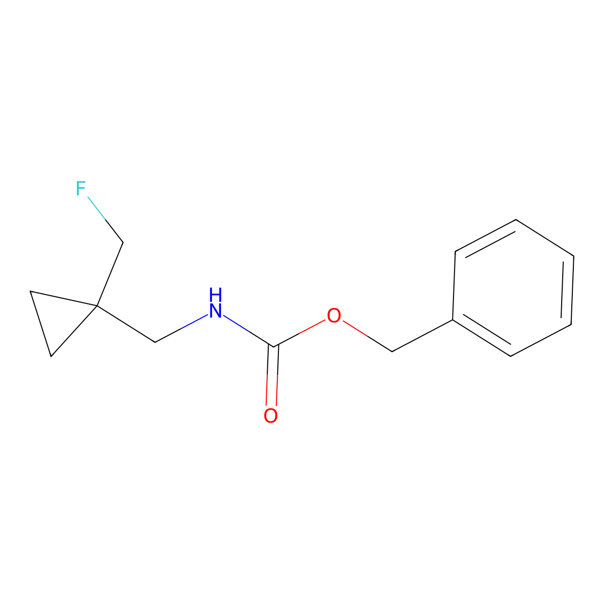 benzyl N-{[1-(fluoromethyl)cyclopropyl]methyl}carbamate molecular structure, CAS 2680821-06-9