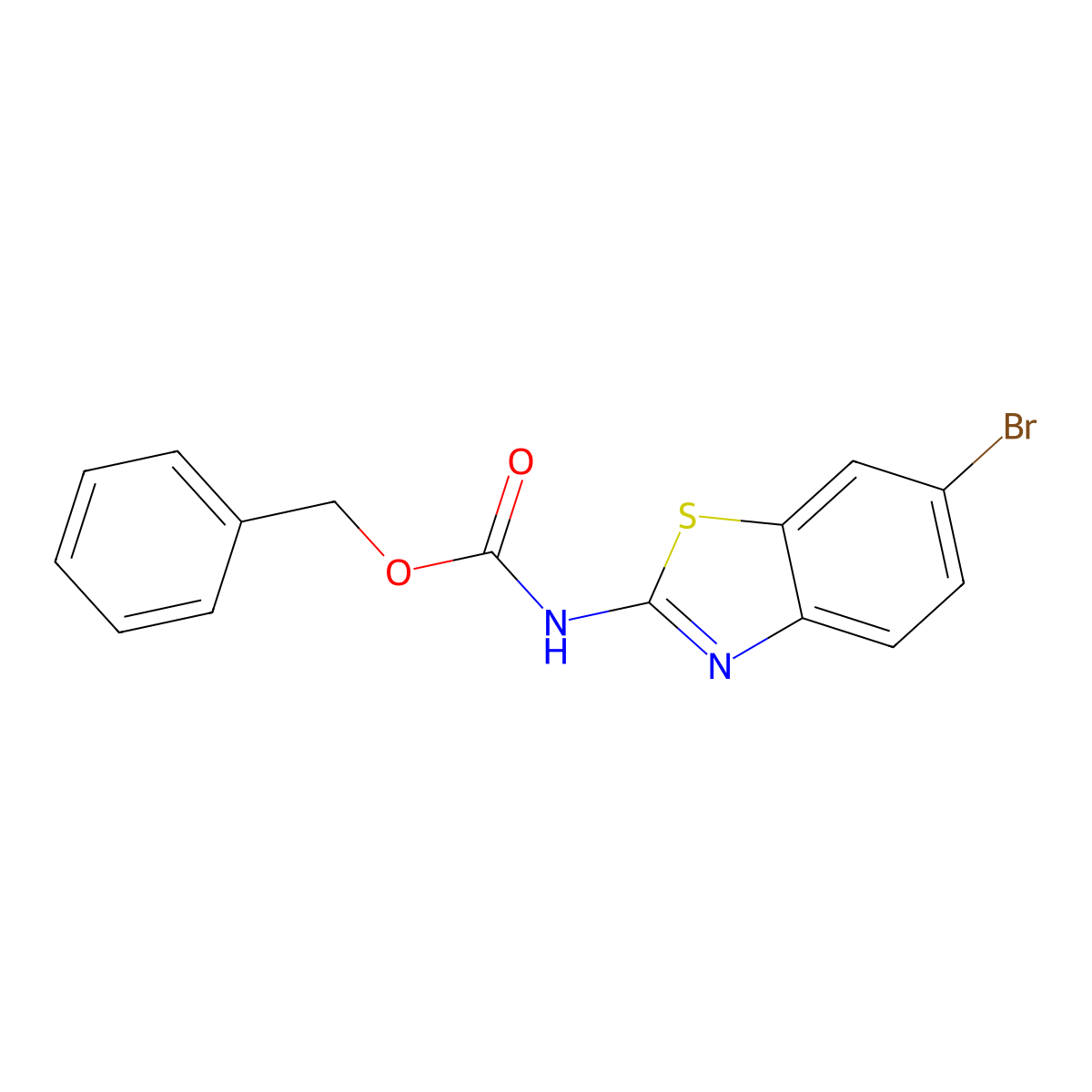 benzyl N-(6-bromo-1,3-benzothiazol-2-yl)carbamate molecular structure, CAS 2680821-46-7