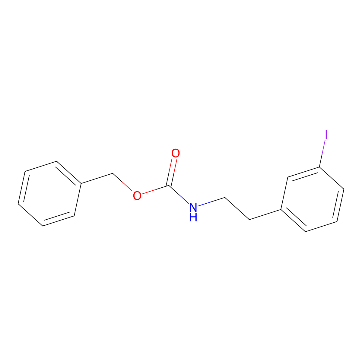 benzyl N-[2-(3-iodophenyl)ethyl]carbamate molecular structure, CAS 2680821-47-8