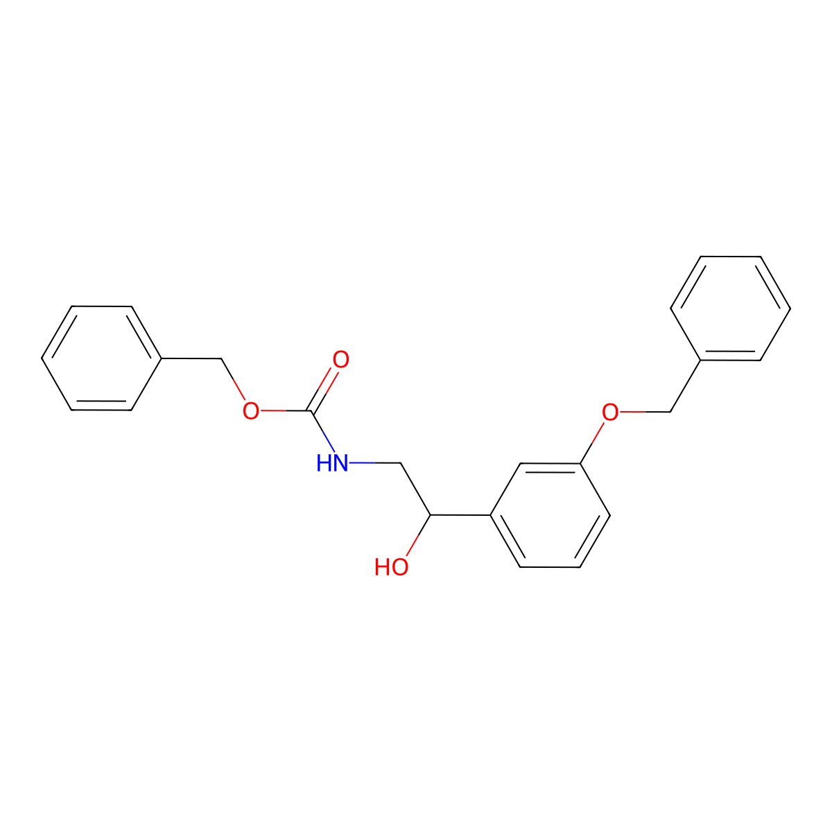 benzyl N-{2-[3-(benzyloxy)phenyl]-2-hydroxyethyl}carbamate molecular structure, CAS 2680821-97-8