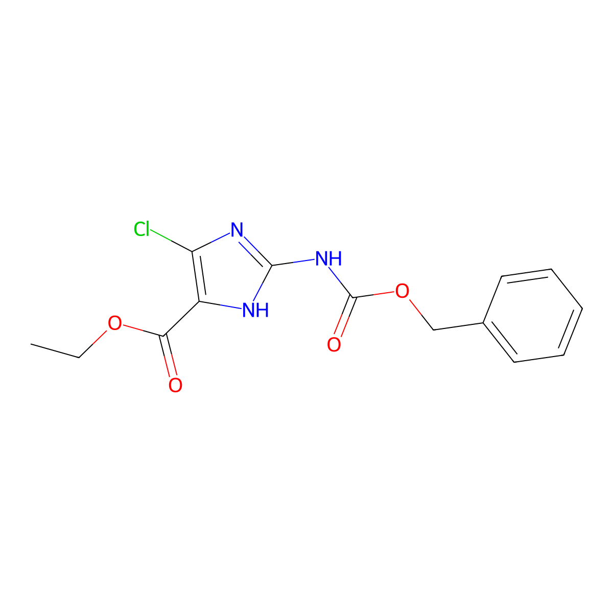 ethyl 2-{[(benzyloxy)carbonyl]amino}-4-chloro-1H-imidazole-5-carboxylate molecular structure, CAS 2680822-59-5