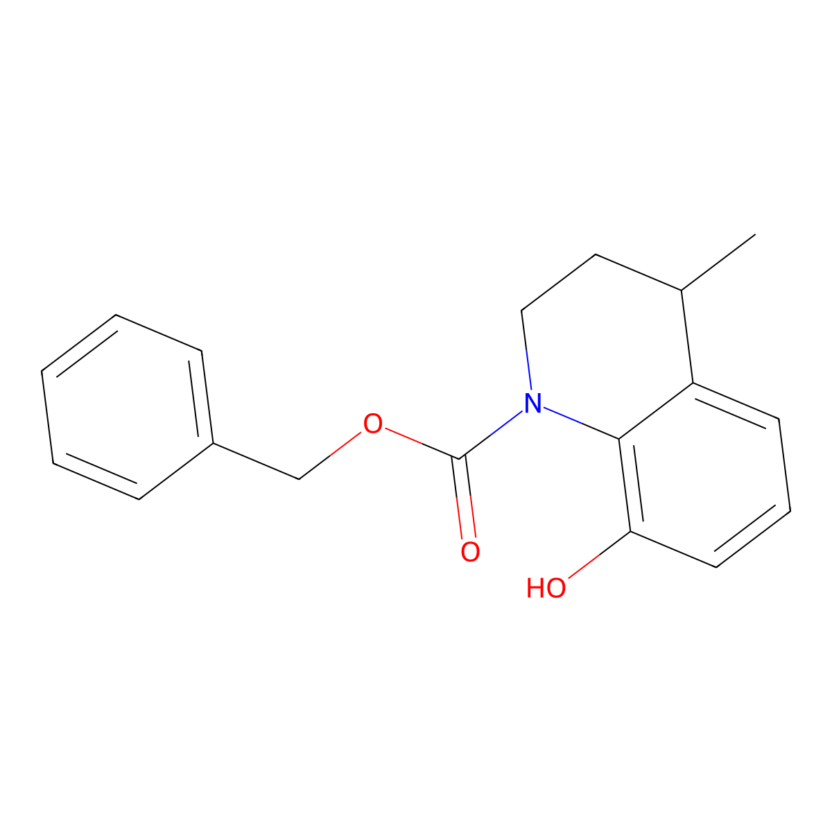 Benzyl 8-hydroxy-4-methyl-1,2,3,4-tetrahydroquinoline-1-carboxylate molecular structure, CAS 2680823-06-5