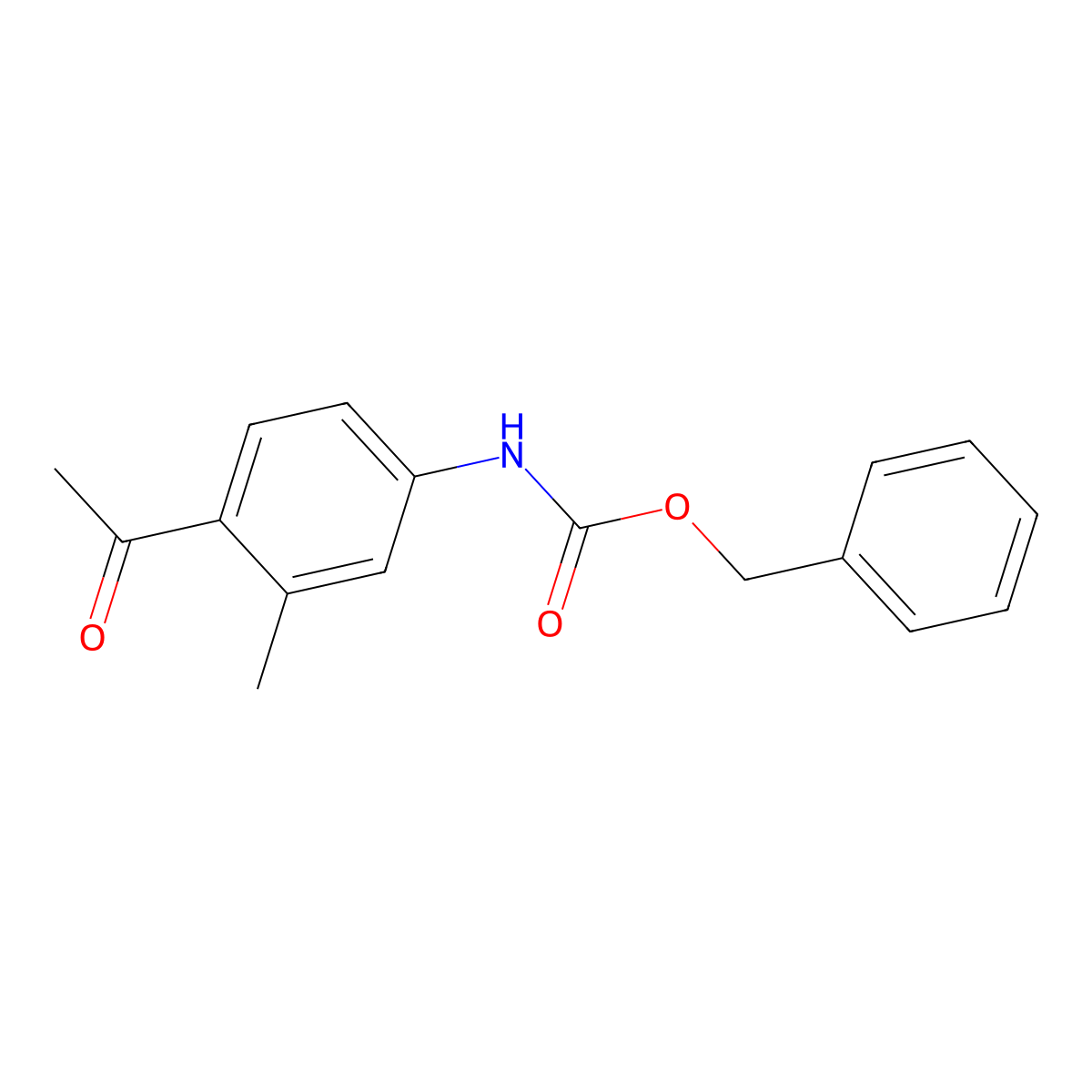 benzyl N-(4-acetyl-3-methylphenyl)carbamate molecular structure, CAS 2680823-62-3
