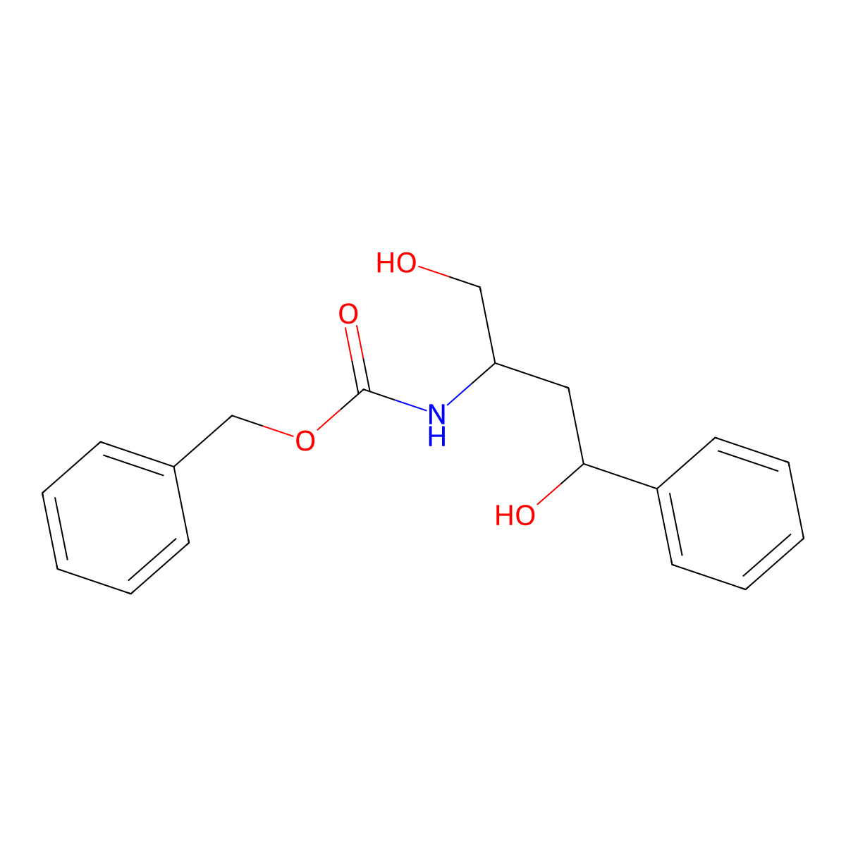 benzyl N-(1,4-dihydroxy-4-phenylbutan-2-yl)carbamate molecular structure, CAS 2680824-10-4
