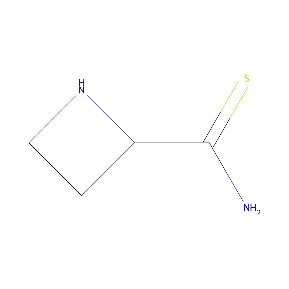 Azetidine-2-carbothioamide molecular structure, CAS 2680825-10-7