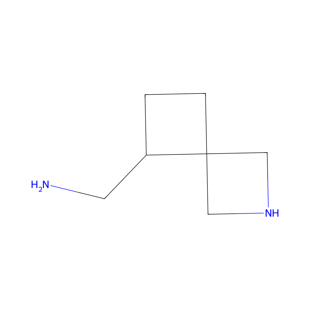 1-{2-Azaspiro[3.3]heptan-5-yl}methanamine molecular structure, CAS 2680825-16-3